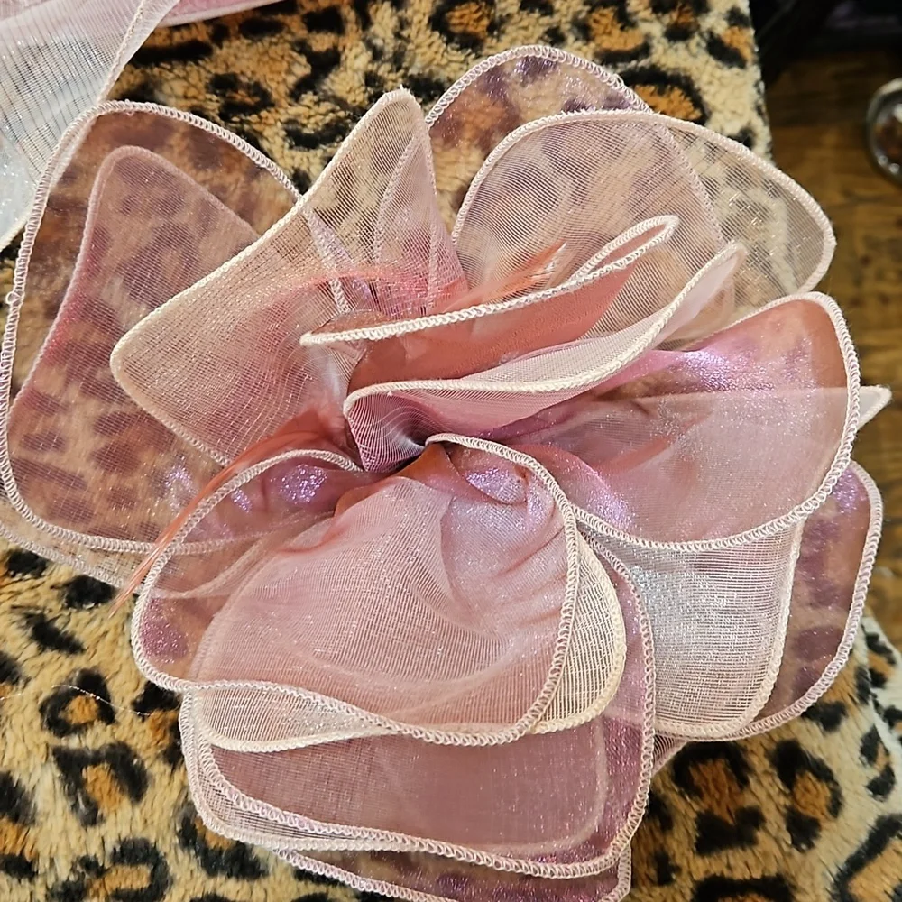 NWT‎ BLUSH PINK 2 IN 1 VELCRO FABULOUS DERBY CHURCH TEA SHOWER WEDDING HAT